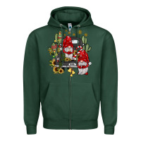 Sports Green farm truck,noel gnome Zipper Hoodie - JahusDesignShop