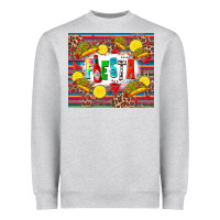 Heather Grey taco fiesta Heavyweight Sweatshirt - Zillion Design Studio