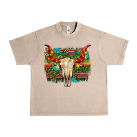 French Oak western christmas bull skull Urban Heavy Tee - RanaPortraitStore