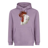 Lavender Leghorn Rooster Head Heavyweight Hoodie - LillyAllenDesigns