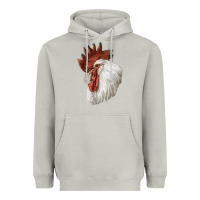 Moon Dust Leghorn Rooster Head Heavyweight Hoodie - LillyAllenDesigns