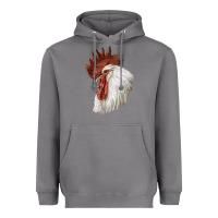 Storm Leghorn Rooster Head Heavyweight Hoodie - LillyAllenDesigns