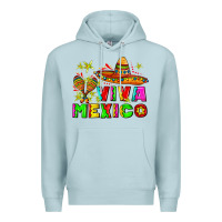 Blue Mist viva mexico Premium Hoodie - AdoDesignShop