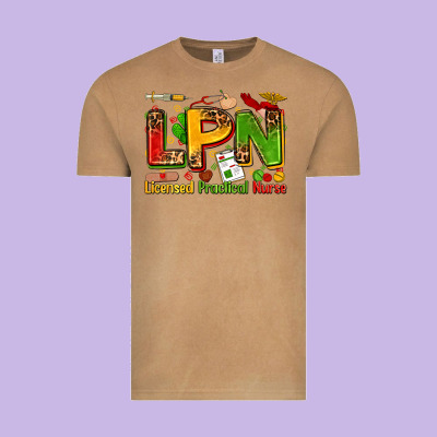 Licensed Practical Nurse Vintage Tee Designed By Zillion Design Studio