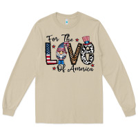 Mushroom for the lovee of america gnome Long Sleeve Tee - CowhideDigitalArt