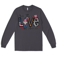 Smoke for the lovee of america gnome Long Sleeve Tee - CowhideDigitalArt