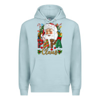 Blue Mist Papa Claus Christmas Premium Hoodie - NancyCooperArtShop