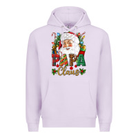 Lilac Papa Claus Christmas Premium Hoodie - NancyCooperArtShop