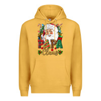 Mustard Papa Claus Christmas Premium Hoodie - NancyCooperArtShop