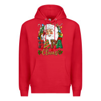 Red Papa Claus Christmas Premium Hoodie - NancyCooperArtShop