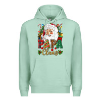 Seafoam Papa Claus Christmas Premium Hoodie - NancyCooperArtShop
