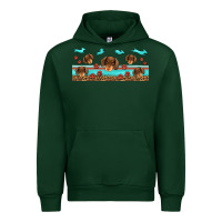 Forest Green dachshund wiener dog Urban Hoodie - Jasminsmagicworld