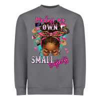 Storm minding my own small business afro messy bun Heavyweight Sweatshirt - texasbilliewilder