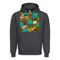 Smoke camouflage leopard gemstone seamless pattern Zipper Hoodie - BundleAndBundleShop