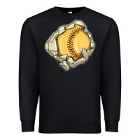 Black softball Premium Sweatshirt - MaliasSmallBusiness