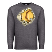 Charcoal Heather softball Premium Sweatshirt - MaliasSmallBusiness