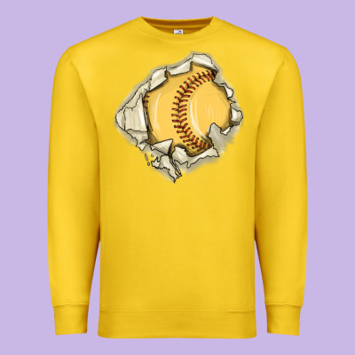 Softball Premium Sweatshirt Designed By Maliassmallbusiness
