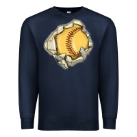 Navy softball Premium Sweatshirt - MaliasSmallBusiness