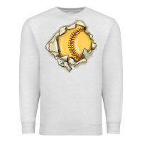 Oatmeal Heather softball Premium Sweatshirt - MaliasSmallBusiness