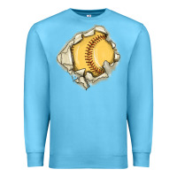 Ocean Blue softball Premium Sweatshirt - MaliasSmallBusiness