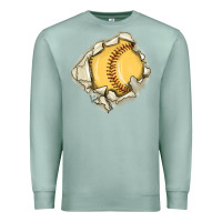 Seafoam softball Premium Sweatshirt - MaliasSmallBusiness