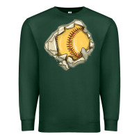Sports Green softball Premium Sweatshirt - MaliasSmallBusiness
