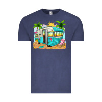 Vintage Denim summer caravan Vintage Tee - texasbilliewilder