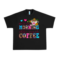 Black start your morning with a cup of coffee Urban Heavy Tee - Zillion Design Studio