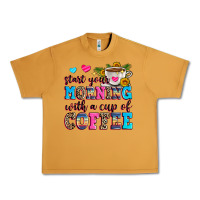 Peanut Butter start your morning with a cup of coffee Urban Heavy Tee - Zillion Design Studio