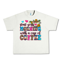 Pistachio start your morning with a cup of coffee Urban Heavy Tee - Zillion Design Studio