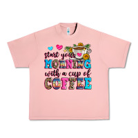 Salmon start your morning with a cup of coffee Urban Heavy Tee - Zillion Design Studio