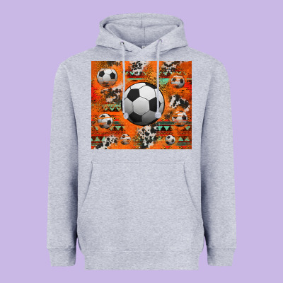 Soccer Aztec Glitter Tumbler Heavyweight Hoodie Designed By Jasminsmagicworld
