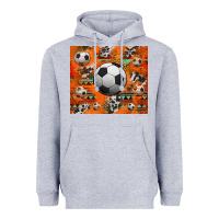 Heather Grey soccer aztec glitter tumbler Heavyweight Hoodie - Jasminsmagicworld