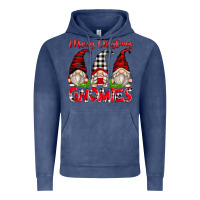 Vintage Denim merry christmas gnomies Vintage Hoodie - Zillion Design Studio