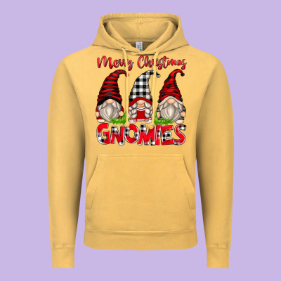 Merry Christmas Gnomies Vintage Hoodie Designed By Zillion Design Studio
