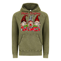 Vintage Olive merry christmas gnomies Vintage Hoodie - Zillion Design Studio