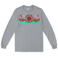 Heather Grey nurse sunflower libbey glass Long Sleeve Tee - HRA Design Shop