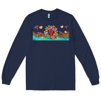 Navy nurse sunflower libbey glass Long Sleeve Tee - HRA Design Shop
