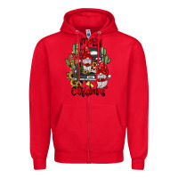 Red farm truck,merry christmas gnome Zipper Hoodie - JahusDesignShop