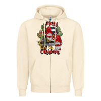 Sandshell farm truck,merry christmas gnome Zipper Hoodie - JahusDesignShop