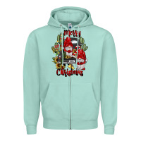Seafoam farm truck,merry christmas gnome Zipper Hoodie - JahusDesignShop