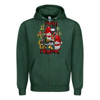 Sports Green farm truck,merry christmas gnome Zipper Hoodie - JahusDesignShop