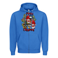 True Royal farm truck,merry christmas gnome Zipper Hoodie - JahusDesignShop