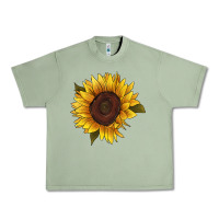 Oil Green sunflower Urban Heavy Tee - RanaPortraitStore