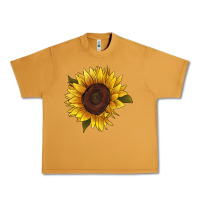 Peanut Butter sunflower Urban Heavy Tee - RanaPortraitStore