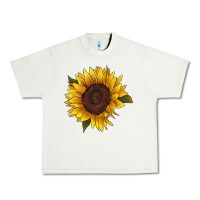 Pistachio sunflower Urban Heavy Tee - RanaPortraitStore