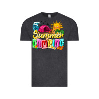 Vintage Black summer camping Vintage Tee - texasbilliewilder