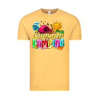 Vintage Mustard summer camping Vintage Tee - texasbilliewilder