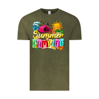 Vintage Olive summer camping Vintage Tee - texasbilliewilder