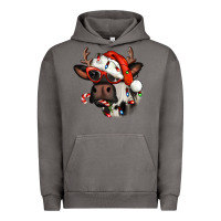 Pigment Tornado Christmas cow with antlers Urban Hoodie - Jasminsmagicworld